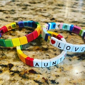 Customized tile bracelets